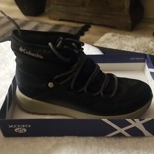 Columbia Women's Black Ankle Boots, For Ver Low Temperatures, Limited Time